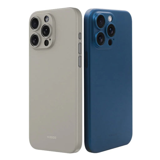 KZDOO Air Skin Series For iPhone 15 Pro Anti-fingerprint Frosted Case Ultra Thin Phone Cover - Black - 2