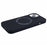 BJT Series For iPhone 14 Magnetic Phone Case TPU+Silicone Fabric Lining Back Cover - Black - 5