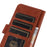 For Realme C67 4G Case PU Leather Card Slot Stand Shockproof TPU Interior Shell Phone Cover - Brown - 4