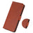 For Realme C67 4G Case PU Leather Card Slot Stand Shockproof TPU Interior Shell Phone Cover - Brown - 5