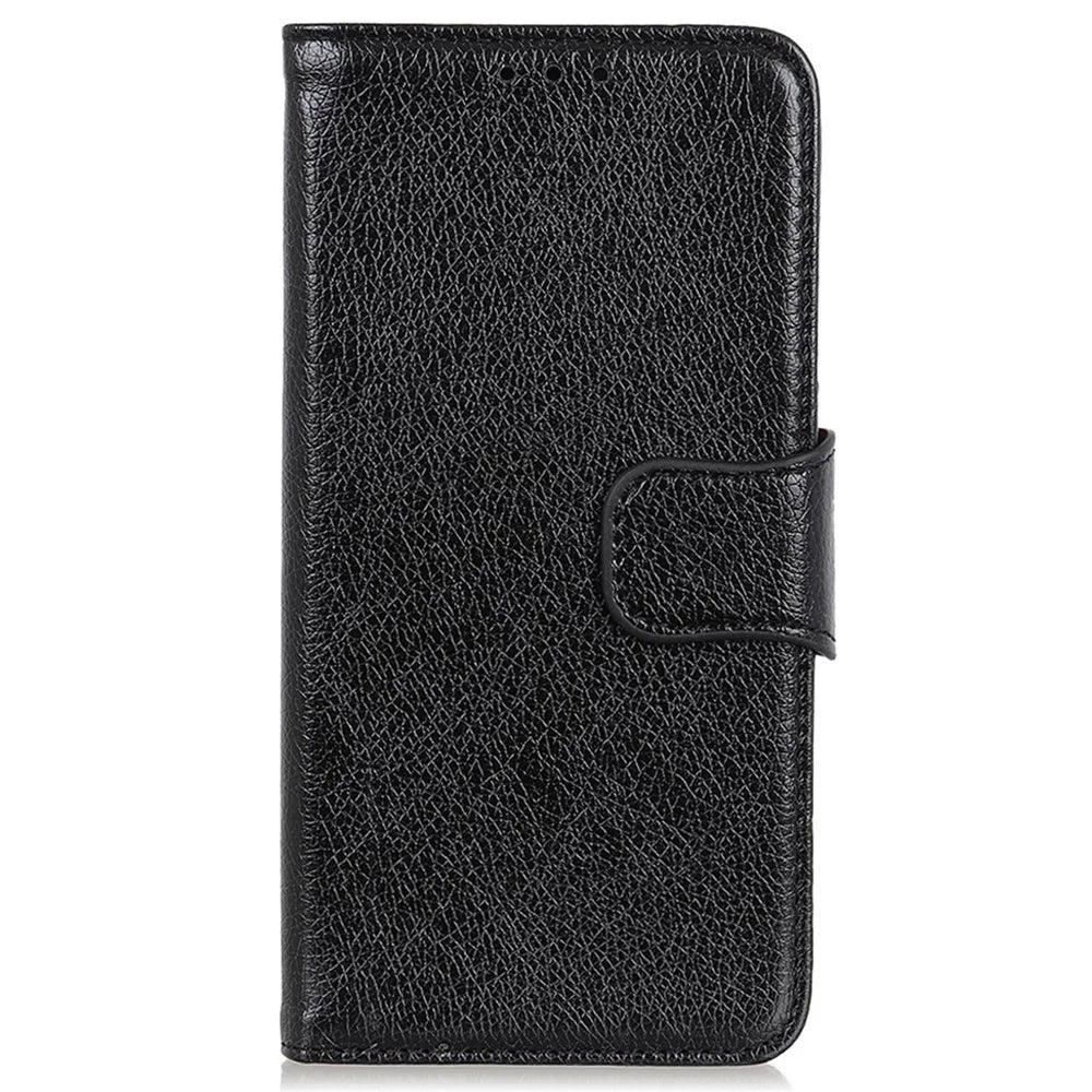 For OnePlus Ace 3 5G / 12R 5G Case Split Leather Flip Phone Cover Card Holder Slots - Black - 6