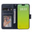 For iPhone 15 Plus Cell Phone Case Wallet PU Leather Stand Mobile Phone Cover - Blue - 3