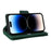 For iPhone 15 Pro Max Shockproof Phone Cover Rivet Decor PU Leather Case Stand Phone Shell Wallet - Green - 4