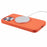 BJT Series For iPhone 14 Pro Max Case TPU+Silicone Fabric Lining Protective Shell Compatible with MagSafe - Orange - 4