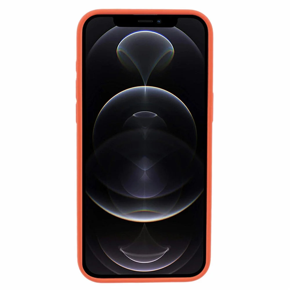 BJT Series Case for iPhone 12 Pro 6.1 inch / 12 6.1 inch Shell TPU+Silicone Cover Compatible with MagSafe - Orange - 2