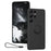 For Samsung Galaxy S24 Ultra Case with Strap Ring Holder Kickstand Phone Cover - Black - 1