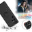 For Samsung Galaxy S24 Ultra Case with Strap Ring Holder Kickstand Phone Cover - Black - 4