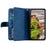 For Google Pixel 9 / Pixel 9 Pro Wallet Phone Case Zipper Leather Cover with 9 Card Slots - Blue - 2