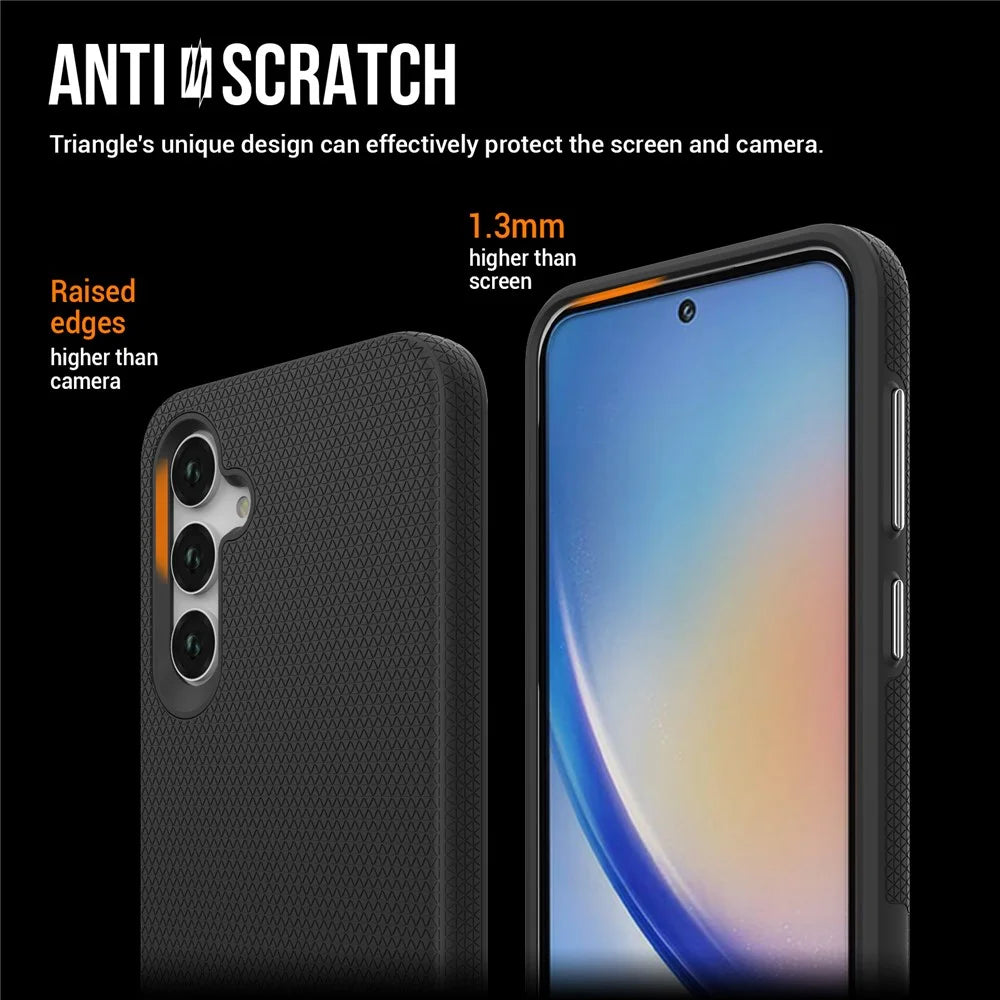 For Samsung Galaxy A15 4G / A15 5G Case Military Grade Drop Protection Smart Phone Protector - Black - 7