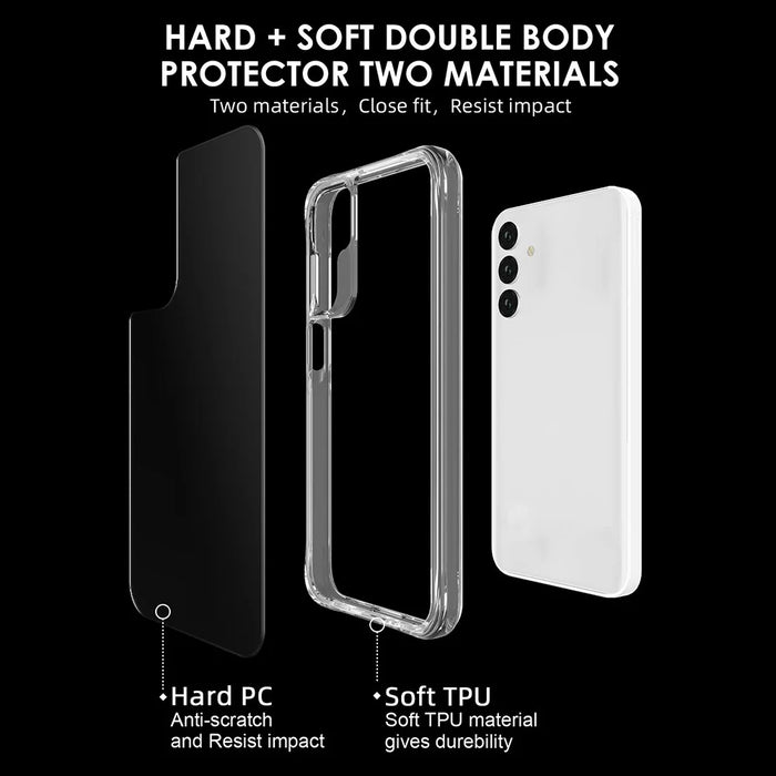 For Samsung Galaxy A55 5G Anti-scratch PC + TPU Case Super Clear Phone Cover - 5