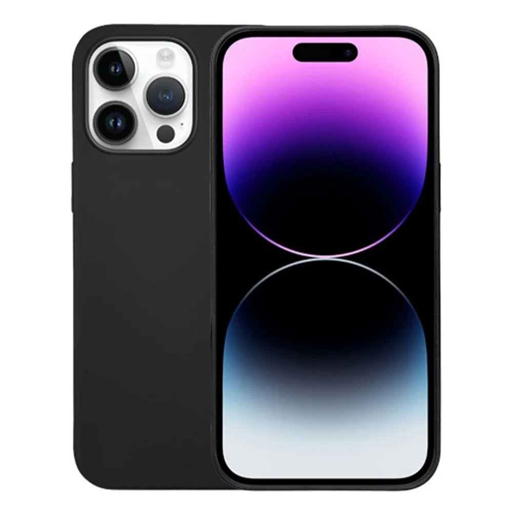 KZDOO iCoat for iPhone 15 Pro Max Slim Case Food-Grade Liquid Silicone Phone Shell - Black - 2