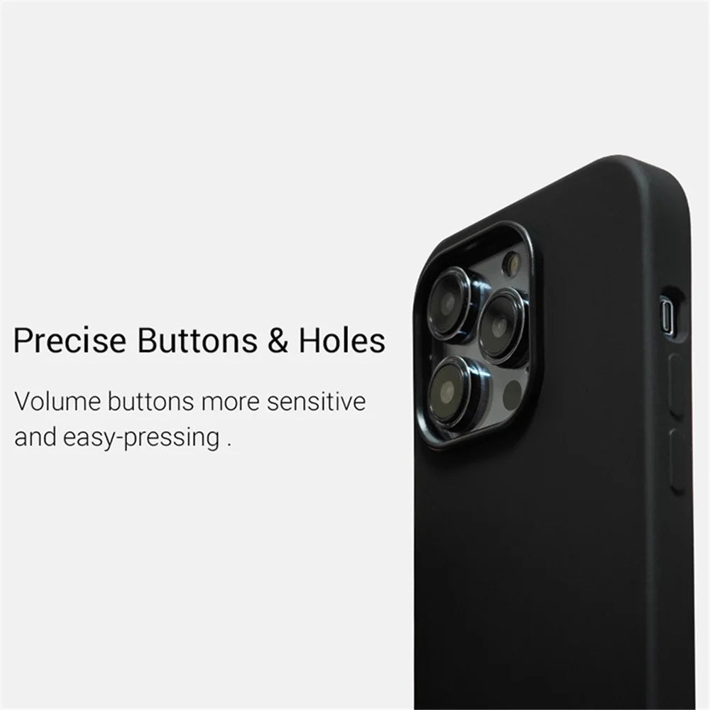 KZDOO iCoat for iPhone 15 Pro Max Slim Case Food-Grade Liquid Silicone Phone Shell - Black - 3