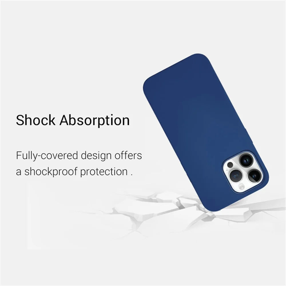 KZDOO iCoat for iPhone 15 Pro Max Slim Case Food-Grade Liquid Silicone Phone Shell - Black - 6