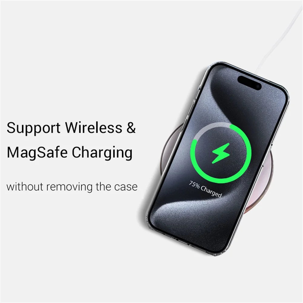 KZDOO For iPhone 15 Pro Max Clear Case Guardian Airbag Anti-Drop Phone Cover - 4