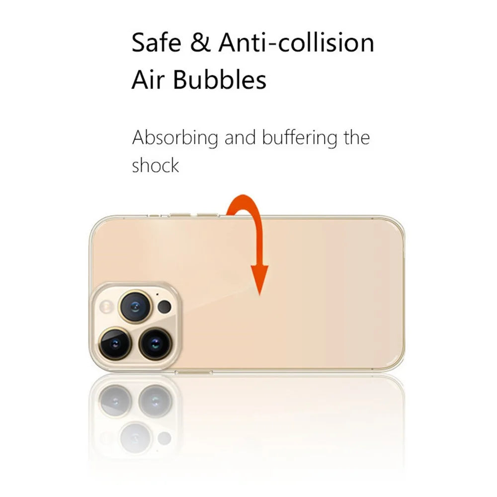 KZDOO For iPhone 15 Pro Max Clear Case Guardian Airbag Anti-Drop Phone Cover - 5