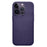 KZDOO For iPhone 15 Pro Magnetic Case Carbon Fiber Texture Leather+PC Phone Cover - Carbon Purple - 1