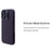 KZDOO For iPhone 15 Pro Magnetic Case Carbon Fiber Texture Leather+PC Phone Cover - Carbon Purple - 3