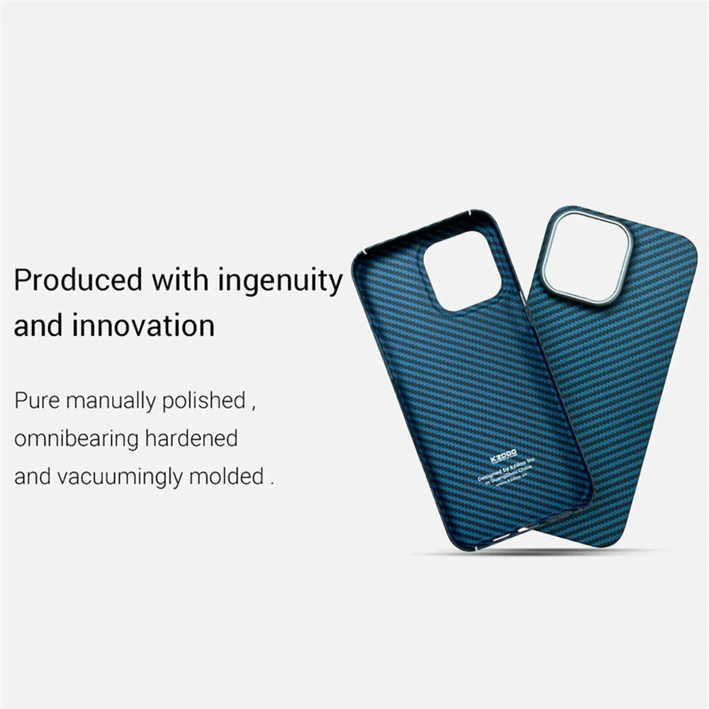 KZDOO For iPhone 15 Pro Max Case Aramid Fibre Shockproof Slim Fit Phone Cover - 2