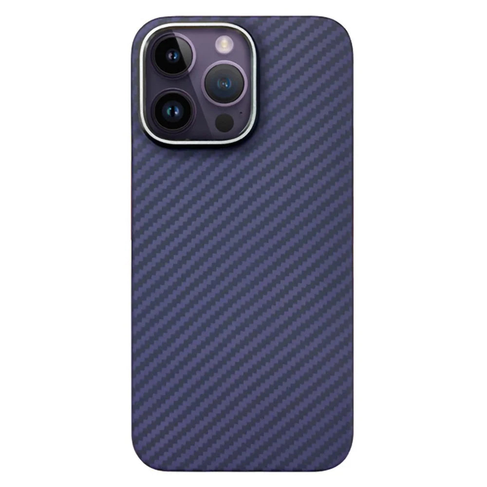 KZDOO For iPhone 15 Pro Max Case Anti-Scratch Phone Cover Aramid Fiber Made - Purple - 1