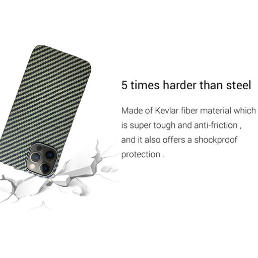 KZDOO For iPhone 15 Pro Max Case Ultra Slim Aramid Fiber Protective Phone Cover - Green - 2