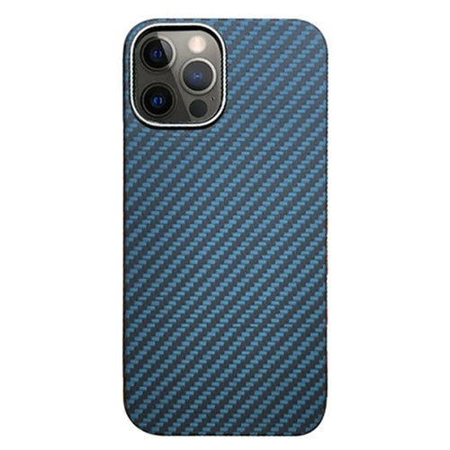KZDOO For iPhone 15 Pro Cell Phone Case Aramid Fiber Slim-Fit Back Shell - Blue - 1