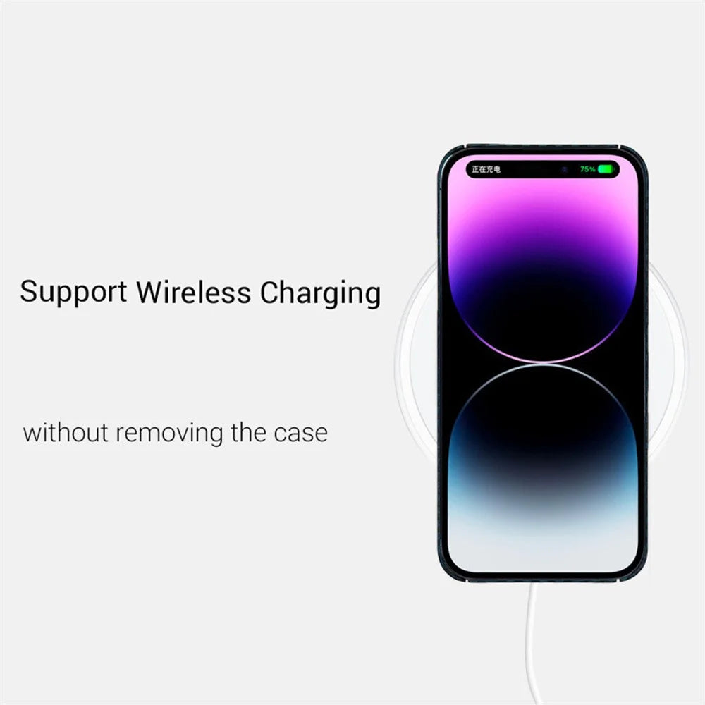 KZDOO For iPhone 15 Pro Cell Phone Case Aramid Fiber Slim-Fit Back Shell - Blue - 3