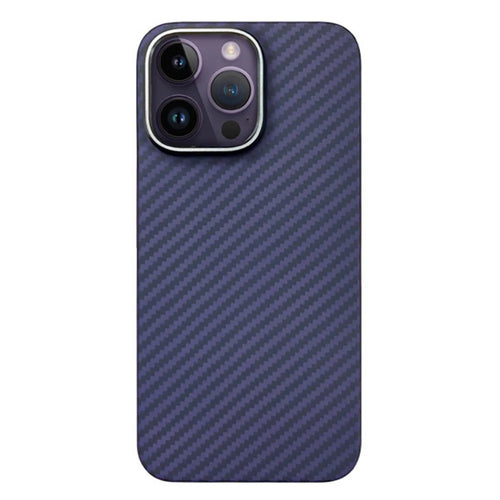 KZDOO For iPhone 15 Pro Cell Phone Cases Real Aramid Fiber Scratch-proof Cover - Purple - 1