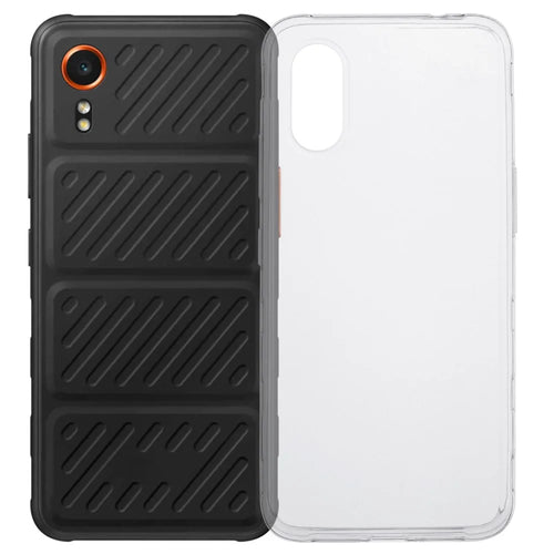 For Samsung Galaxy Xcover7 Case Transparent TPU Flexible Cell Phone Cover - 1