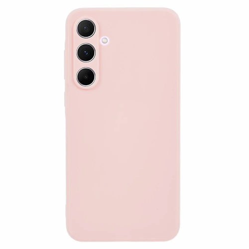 For Samsung Galaxy A35 5G Case Lens Precise Cutout Soft TPU Phone Cover - Pink - 1