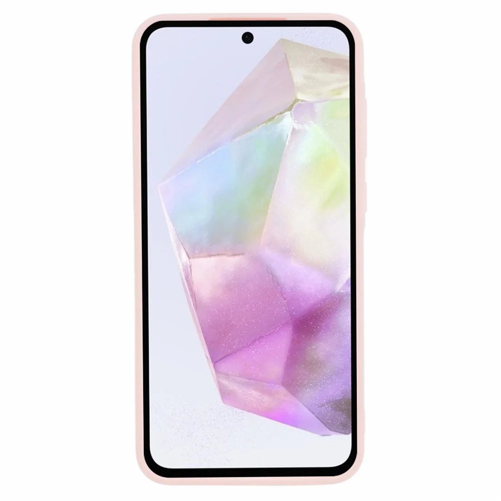 For Samsung Galaxy A35 5G Case Lens Precise Cutout Soft TPU Phone Cover - Pink - 2