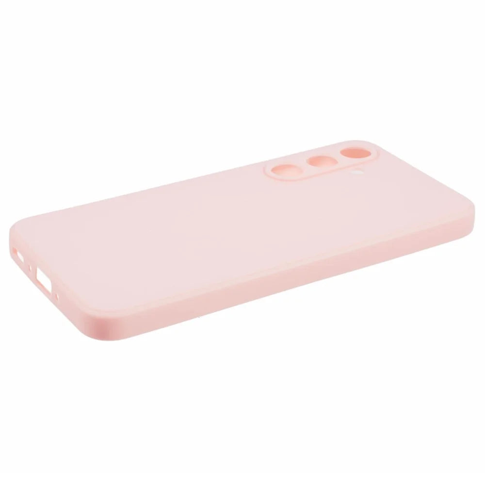 For Samsung Galaxy A35 5G Case Lens Precise Cutout Soft TPU Phone Cover - Pink - 5