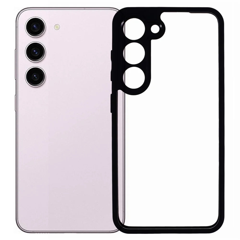 For Samsung Galaxy S23 Case Drop-proof TPU+PC Crystal Clear Phone Cover - 1