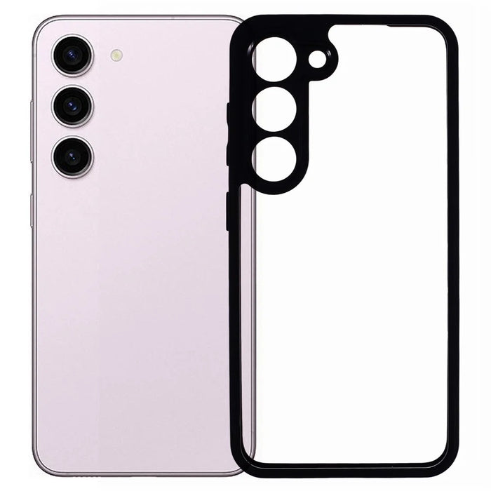 For Samsung Galaxy S23 Case Drop-proof TPU+PC Crystal Clear Phone Cover - 1