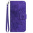 HT04 For OnePlus 12R 5G / Ace 3 5G Leather Phone Case with Wrist Strap - Dark Purple - 7