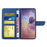 HT03 For Google Pixel 10 Pro XL / 9 Pro XL Case Flip Stand View Skin-Touch Leather Phone Cover - Blue - 2