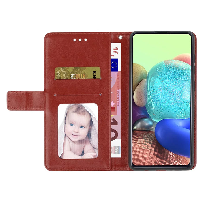 For Google Pixel 10 Pro XL / 9 Pro XL Case with Wrist Strap Y Shaped Lines Imprint Leather Phone Cover - Brown - 2
