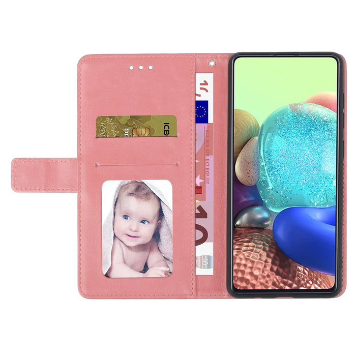 HT01 For Google Pixel 10 Pro / 10 / 9 / 9 Pro Leather Case with Strap Wallet Flip Phone Cover - Pink - 2
