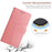 HT01 For Google Pixel 10 Pro / 10 / 9 / 9 Pro Leather Case with Strap Wallet Flip Phone Cover - Pink - 4