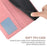 HT01 For Google Pixel 10 Pro / 10 / 9 / 9 Pro Leather Case with Strap Wallet Flip Phone Cover - Pink - 6