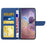 HT03 For Google Pixel 10 Pro / 10 / 9 / 9 Pro Case Butterfly Flower Shockproof Phone Cover Wallet - Blue - 2