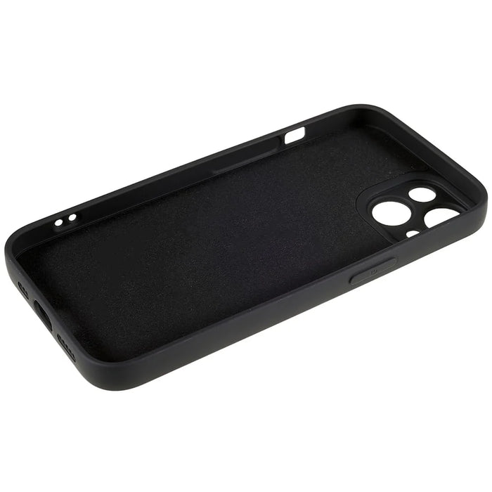 For iPhone 15 Cell Phone Case Solid Color Anti-scratch 2.0mm TPU Protection Cover - Black - 6