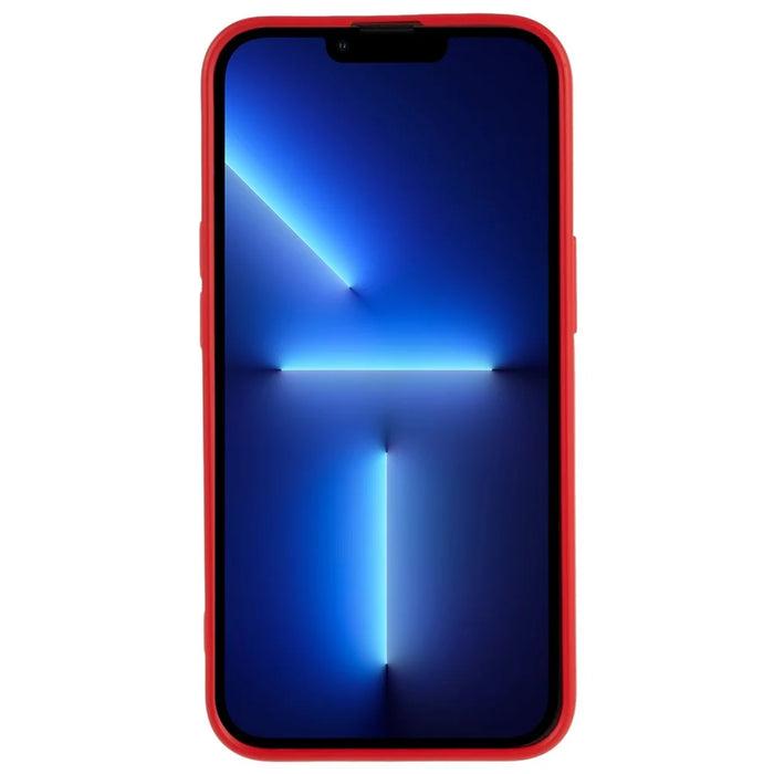 For iPhone 15 Pro Max Cell Phone Case 2.0mm Flexible TPU Drop-proof Protective Cover - Red - 3