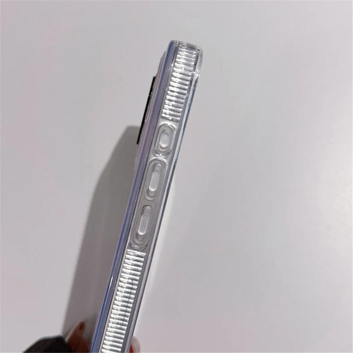 For iPhone 14 Pro Max Case Gradient Starry Silver TPU+Acrylic Phone Cover Protector - 5