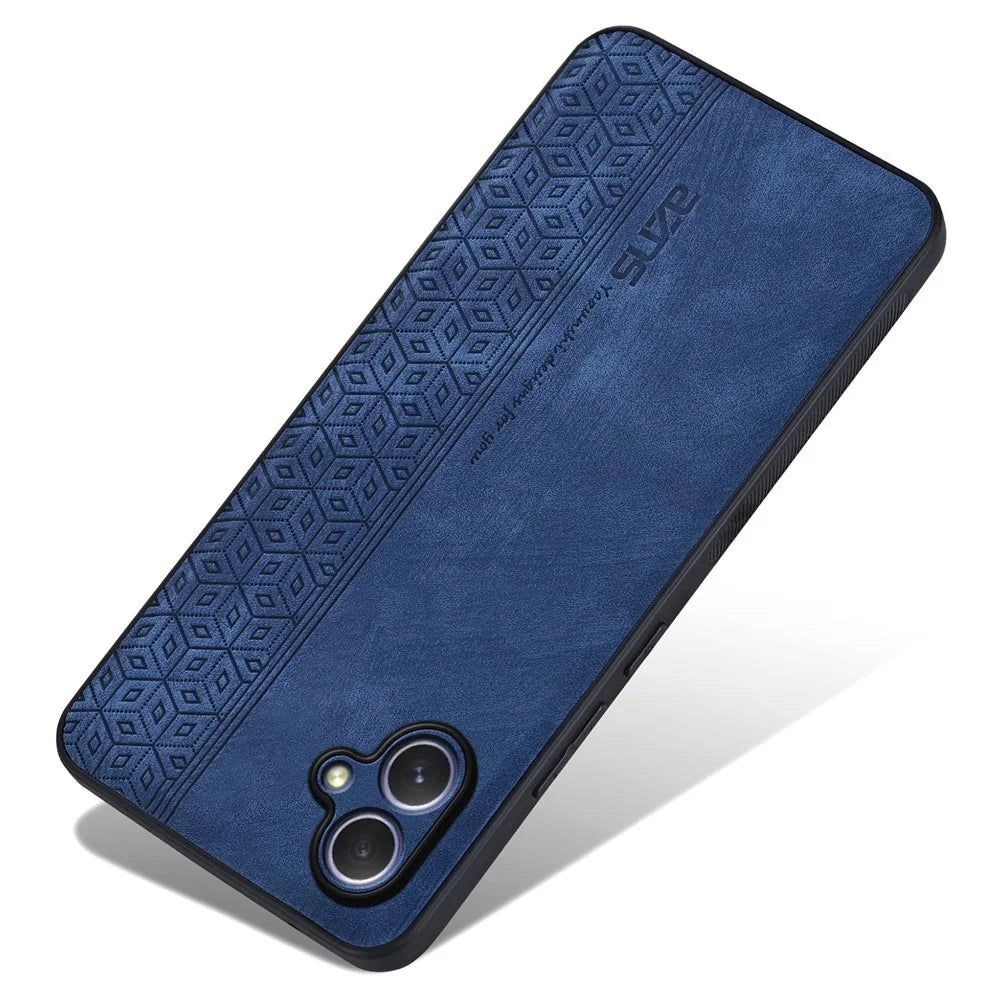 AZNS For Samsung Galaxy A05 4G Case PU Leather Coated TPU Phone Cover - Blue - 3
