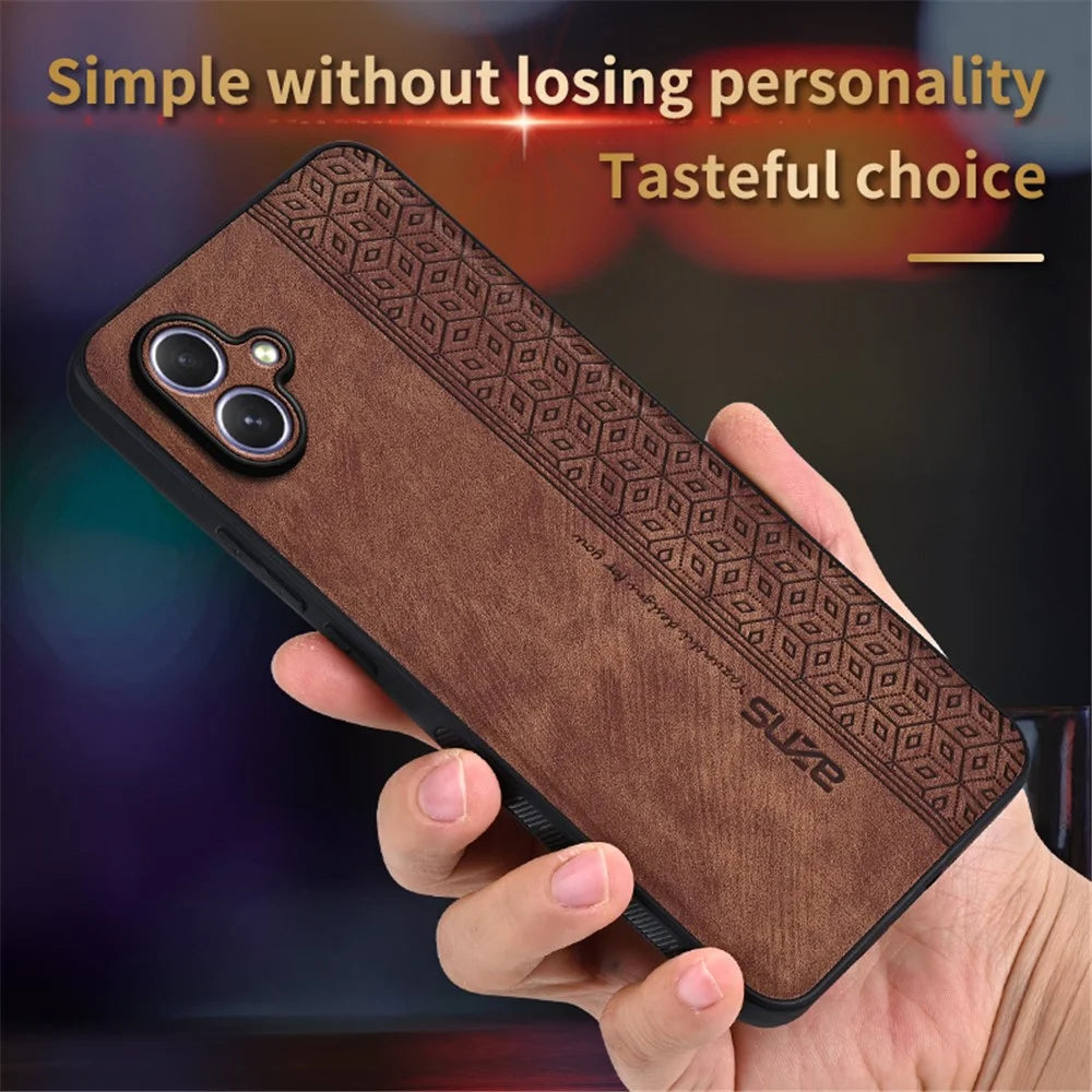 AZNS For Samsung Galaxy A05 4G Case PU Leather Coated TPU Phone Cover - Blue - 5