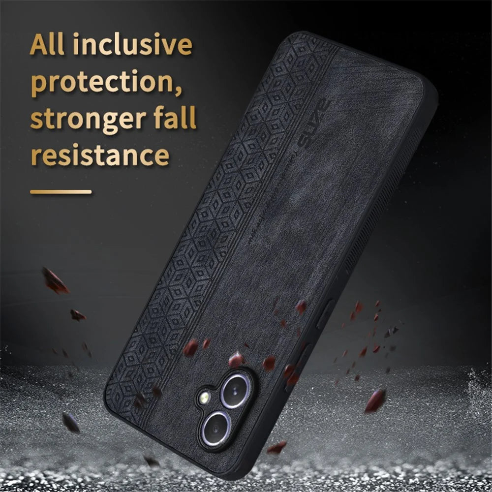 AZNS For Samsung Galaxy A05 4G Case PU Leather Coated TPU Phone Cover - Blue - 7