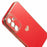 For Samsung Galaxy S24 Shockproof Case 6D Electroplating Love Heart TPU Phone Cover - Red - 6