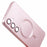 For Samsung Galaxy S24 Slim Case Rubberized TPU Phone Case with Lens Film, Magnetic Case - Pink - 7
