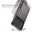 For Samsung Galaxy A55 5G Case PC+TPU Card Holder Hidden Pocket Anti-Scratch Cover - Black - 6