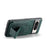 For Google Pixel 8 Pro Case with Card Holder and Kickstand RFID Blocking Leather Coating Back Cover - Green - 4